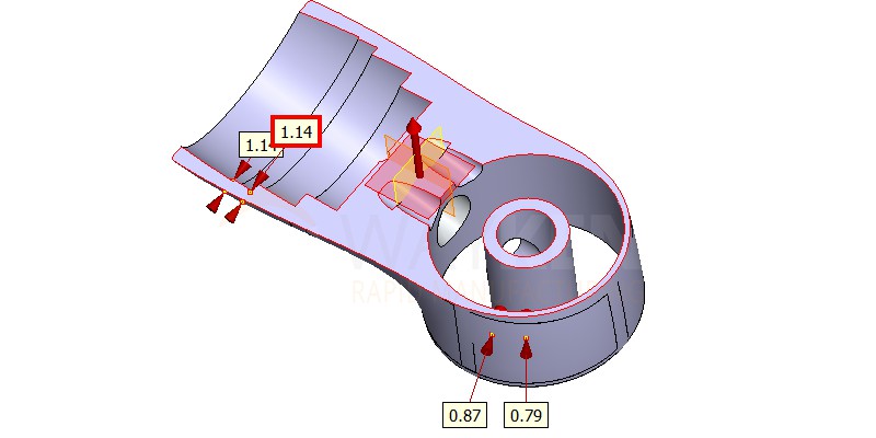 articulated arm part structure