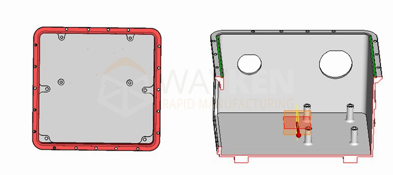 assemble surface and seal groove