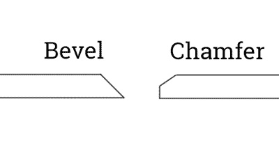 bevel vs chamfer