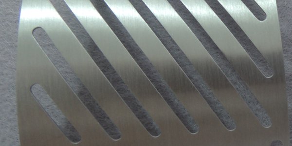 brushed aluminum finish