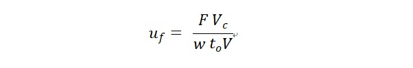 calculation formula for depth of cut and friction specific energy