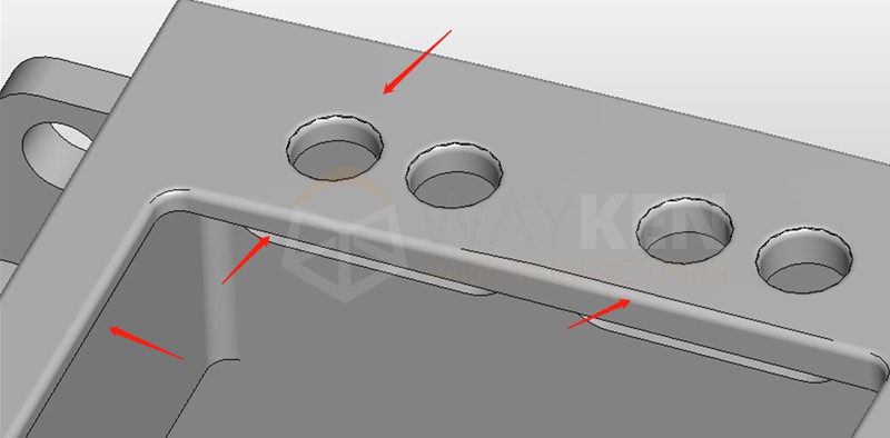 chamfer on enclosure