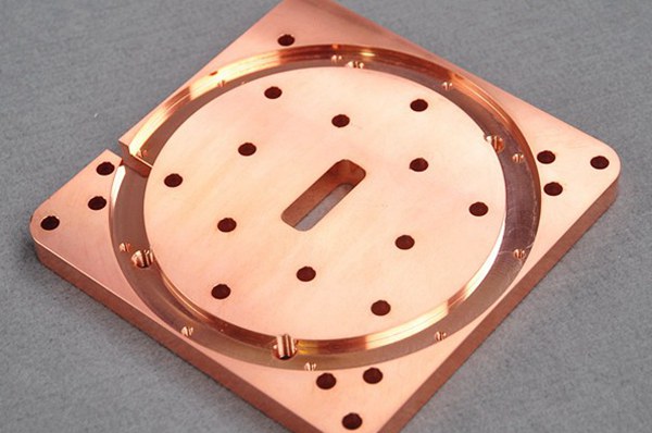 copper machined part