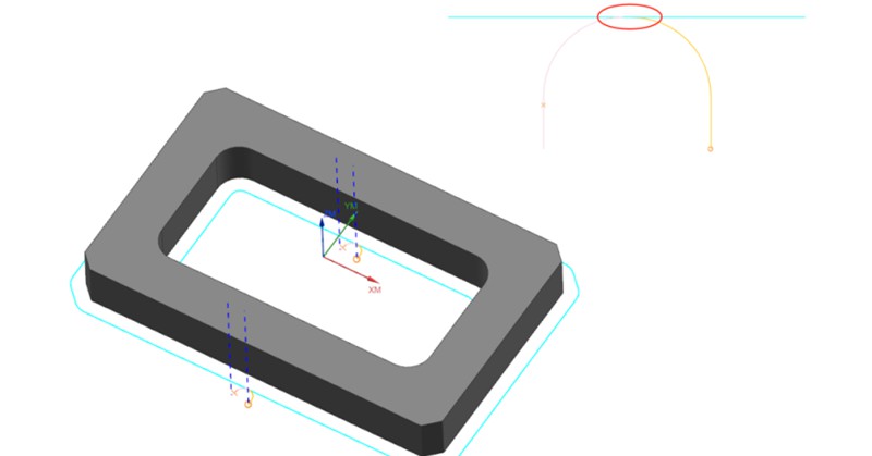 cutting tool path