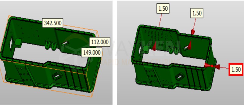 deep cavity thin-walled parts