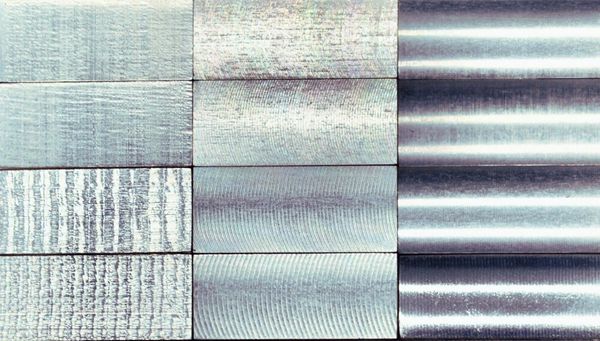 different surface roughness in the machining