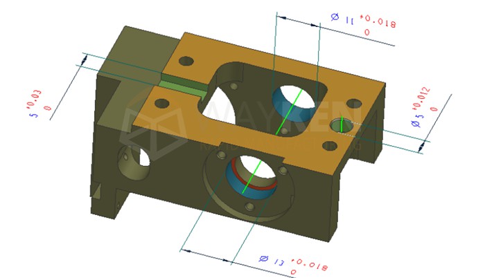 dimensional tolerances of the product