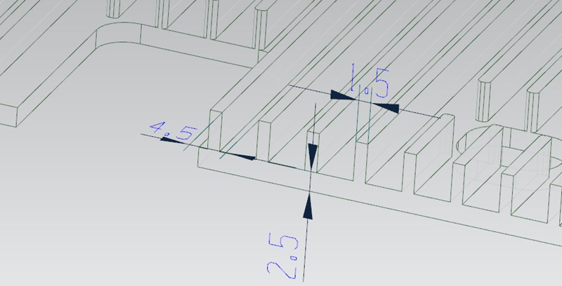 dimensions of the shell structure
