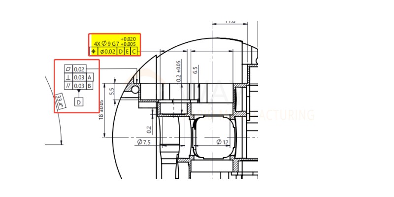 display of Fine hole