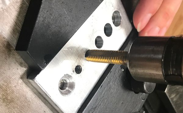 drilling a blind hole