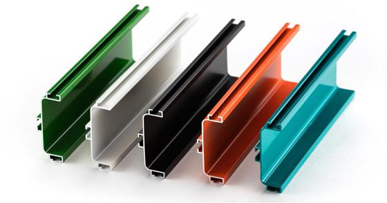 extrusion aluminum in different colors