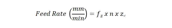 feed rate formula