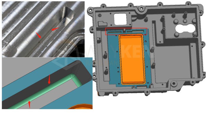 fillet designs at the top and bottom of some slots