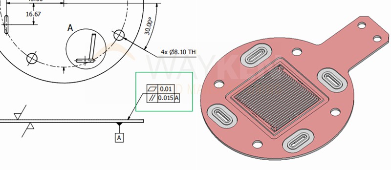flatness requirements and machining process-red surface