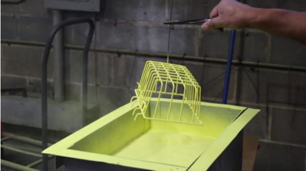 fludized bed coating procedure