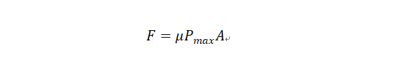 formula of calculating the axial holding force