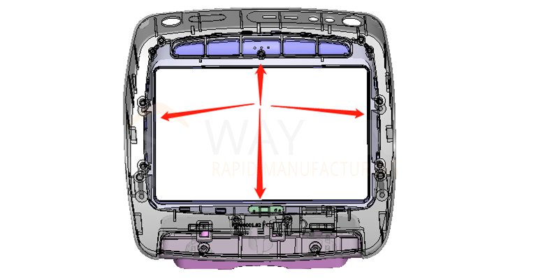 four seailing edges of the medical casing