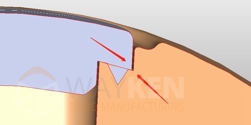 front shell and light housing parts