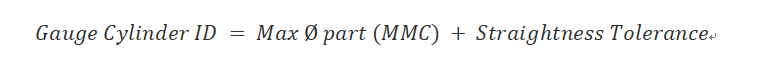 gauge cylinder ID formula