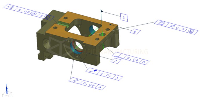 geometric tolerances of the product