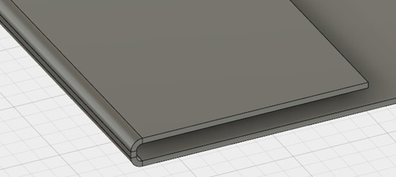 hemmed edge