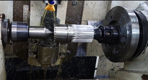 hobbing splined shaft