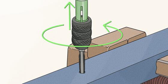 how to tap a hole
