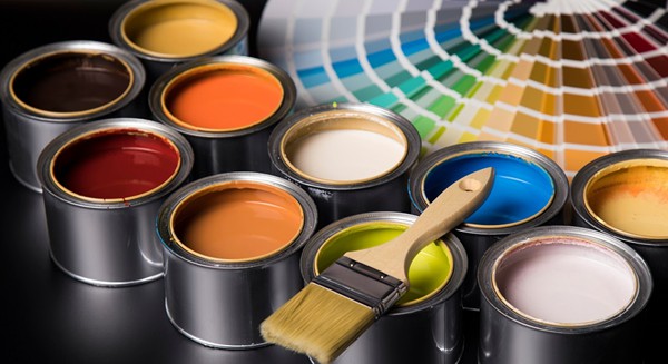 industrial coatings with different colors