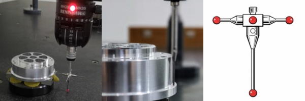 inspect run-out for machined surgery robotic part