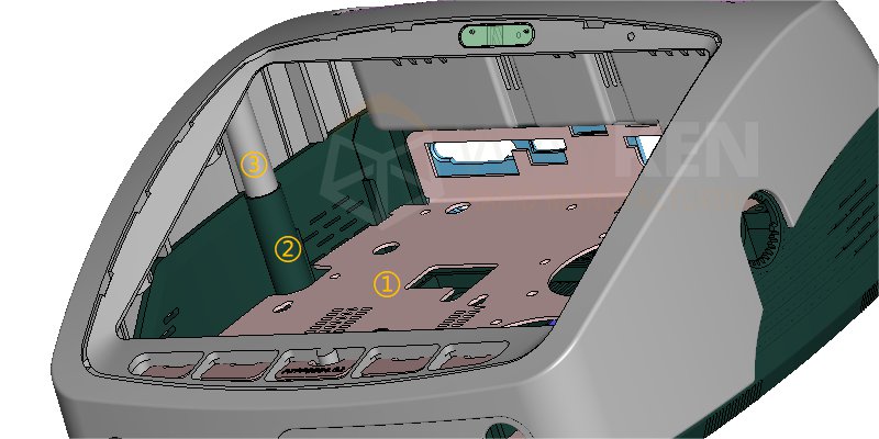key features for assembly in the medical device