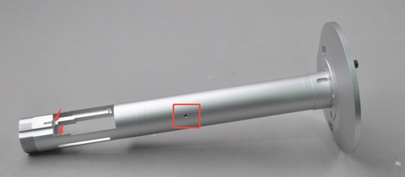 long shaft with integrated flange