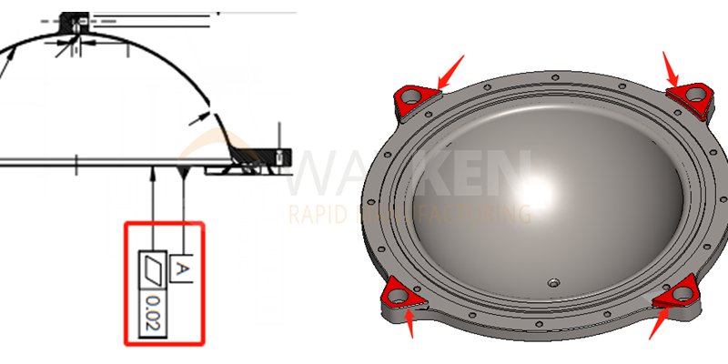 machining of assembly surfaces with high flatness requirements