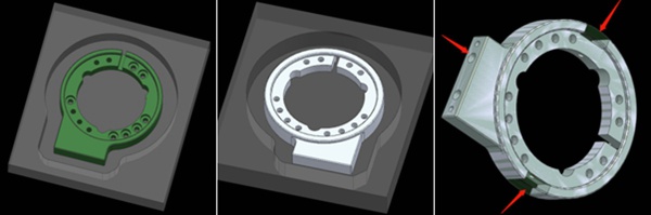 machining steps for stator mount