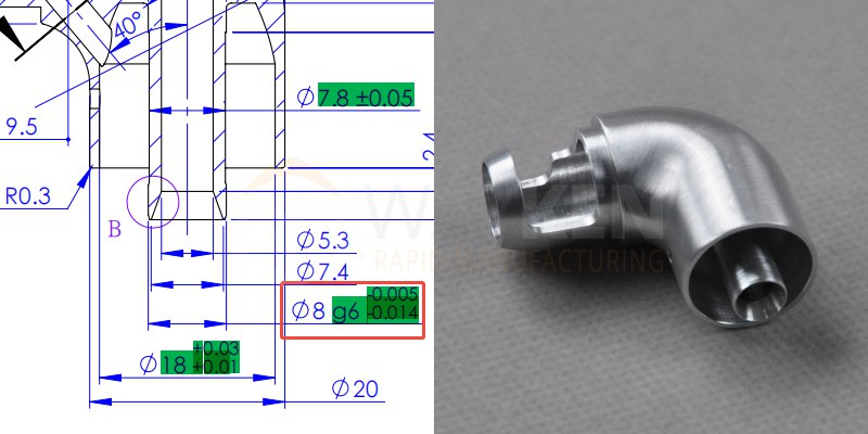 machining tolerance for robot arm