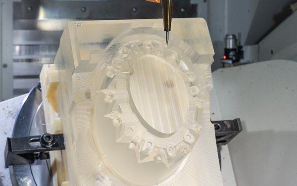 machining transparent plastic