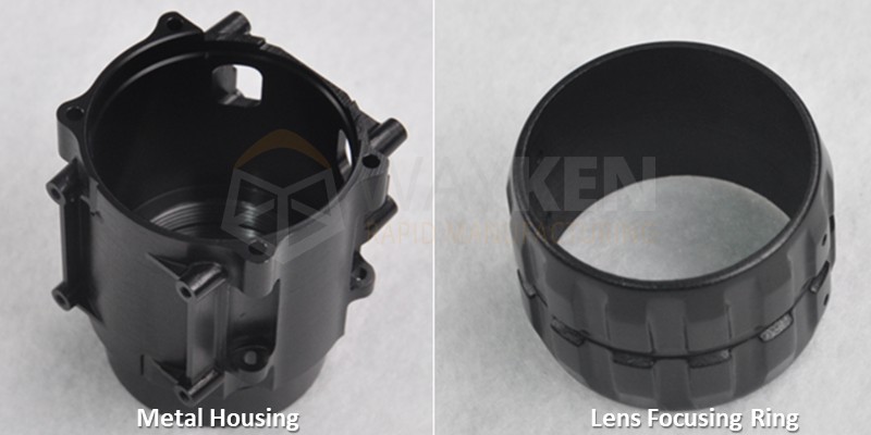 metal housing and lens focusing ring