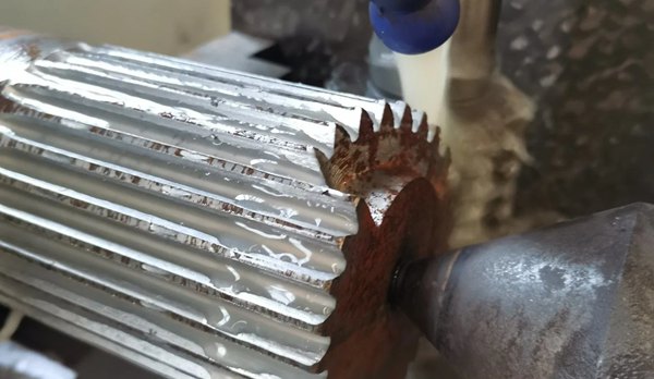 milling splined shaft