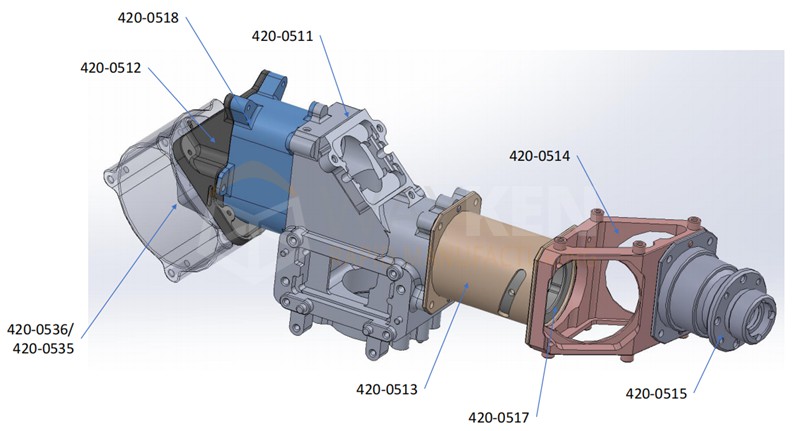 part structure of enclosure
