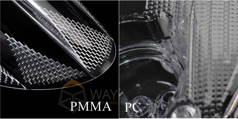 polished pmma vs pc