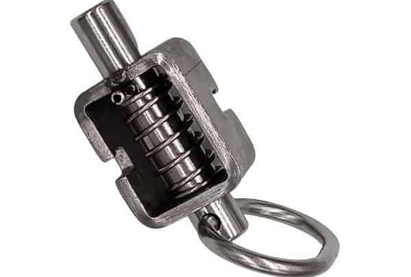 retractable spring latch pin