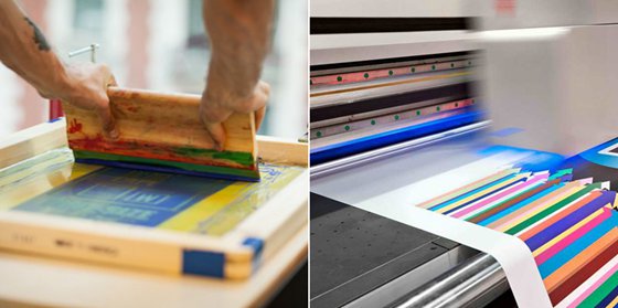 screen printing vs digital printing