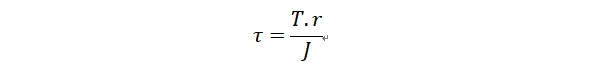shear stress formula