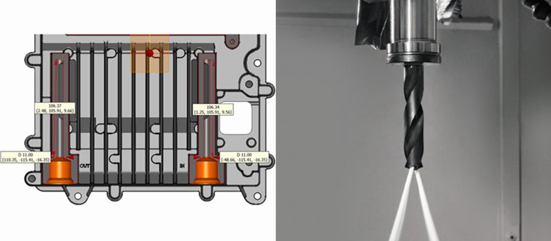 side deep holes and liquid cooling system