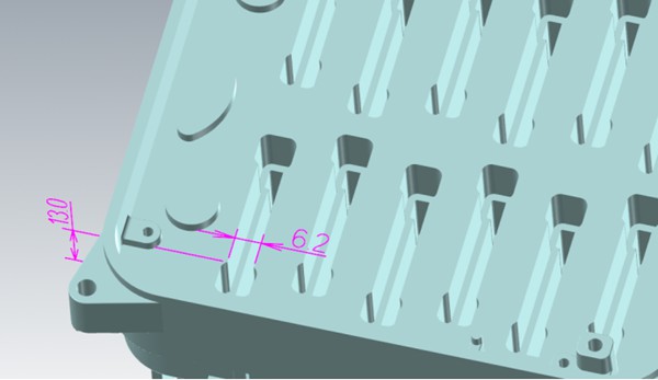 stepped design for machining