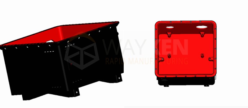 surfaces of black hard anodized and clear chromate