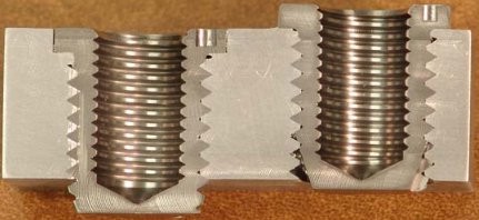 threaded holes