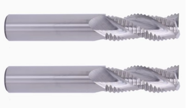 three-flute wavy end mill