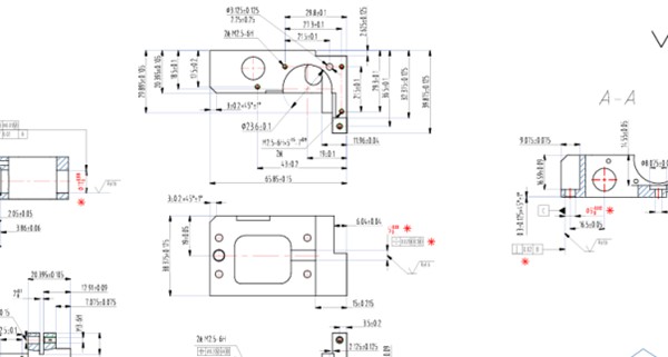 total drawing dimensions