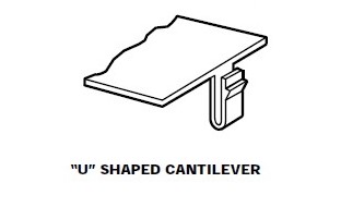 u-shaped snap fit joint