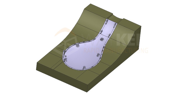 vacuum fixture for machining headphone part
